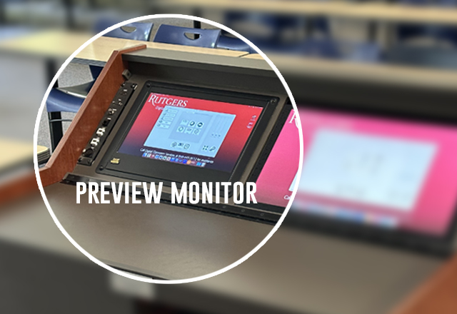 A preview monitor