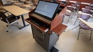 A recently installed Digital Classroom Lectern