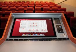 Digital Classroom Podium touchscreen interface