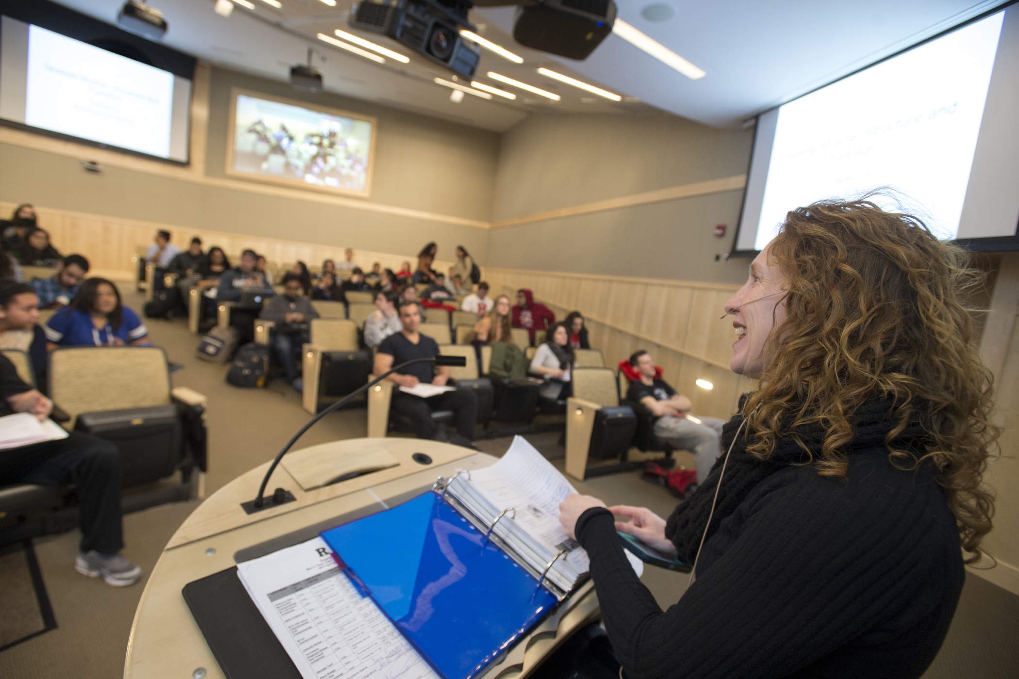 Instructor at an Immersion Lectern