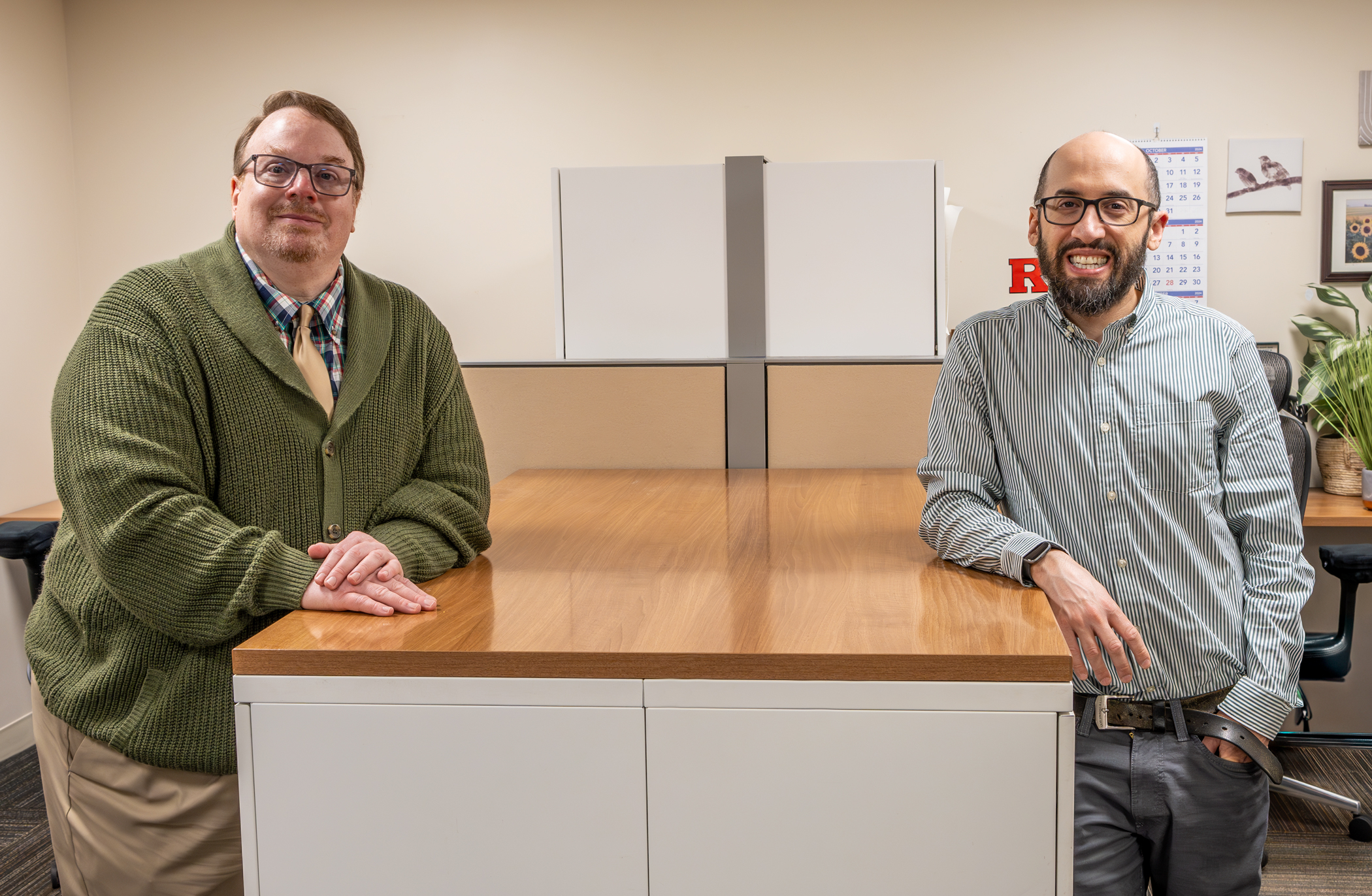 Michael Bowker and Dan Scheiman, helpdesk supervisors