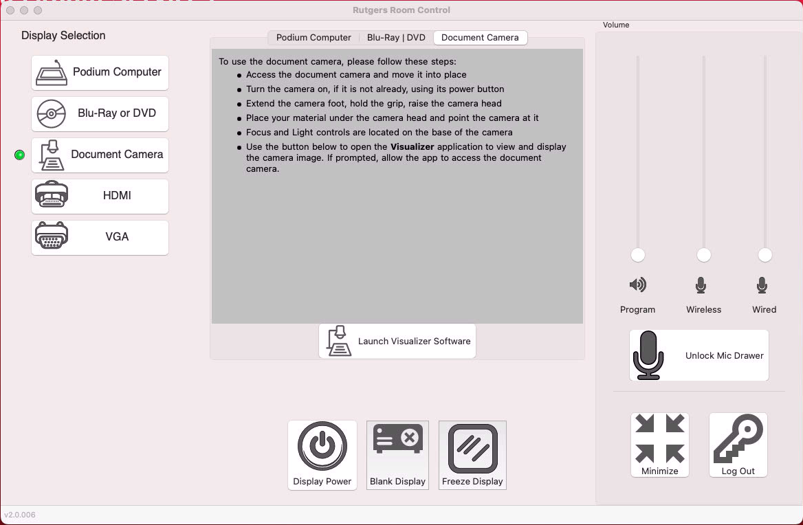 Digital Classroom Podium - Doc Camera