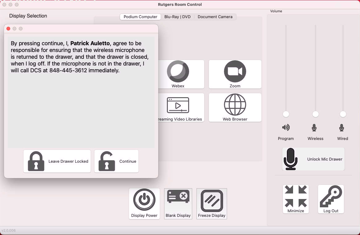 Digital Classroom Podium - Mid Drawer