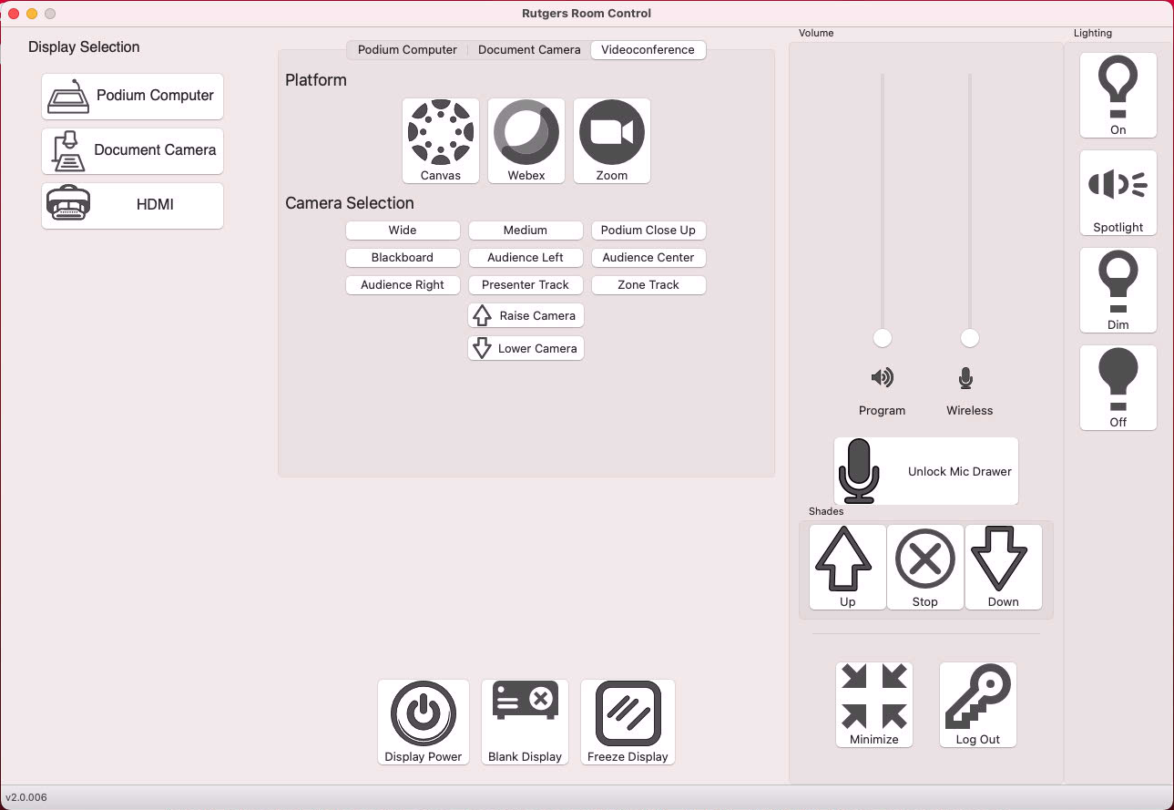 Digital Classroom Podium - VC