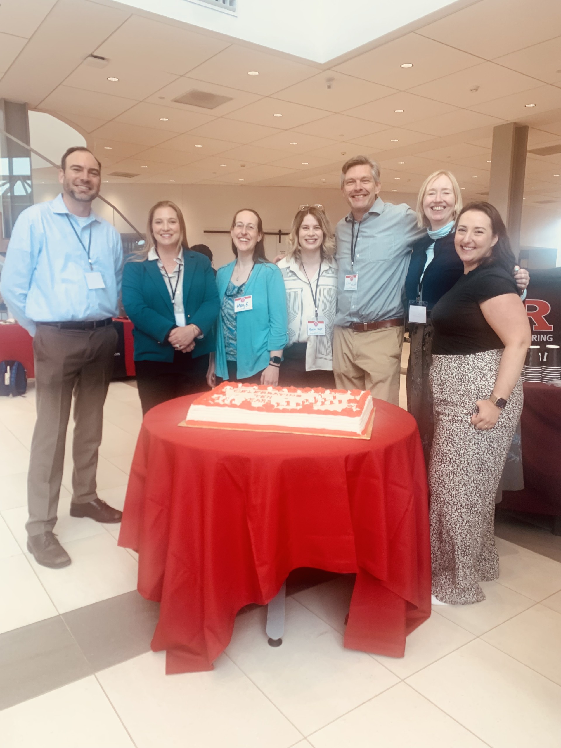Present and past leaders of the Active Learning Community: Dave Wyrtzen, Stacey Blackwell, Mary Emenike, Rebecca Clapp, Chris Morett, Alices Seneres, and Dena Novak.